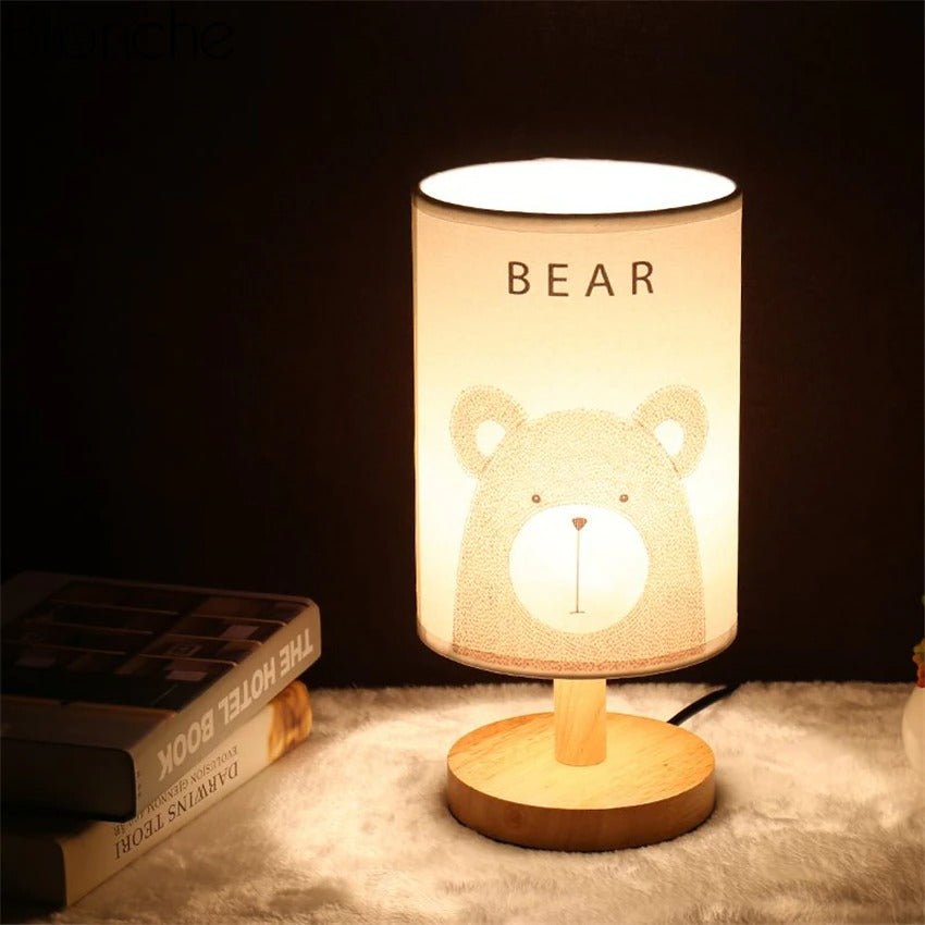 Lampe de chevet Bois Animaux - Collection Nature Chic