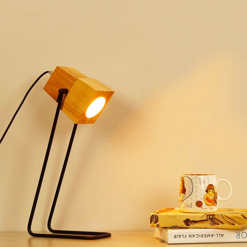 Lampe de chevet en Bois Ajustable