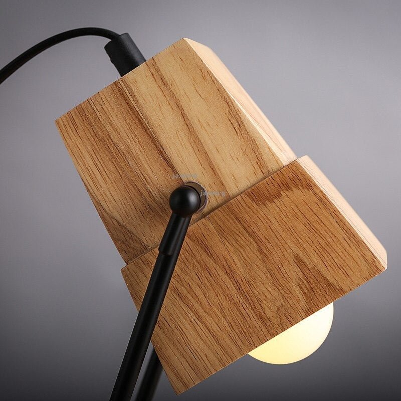 Lampe de chevet en Bois Ajustable