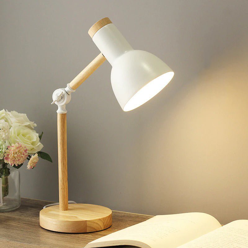 Lampe de chevet en Bois Articulée.