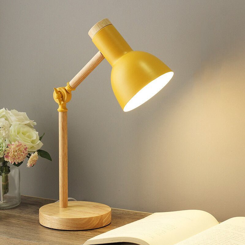 Lampe de chevet en Bois Articulée.