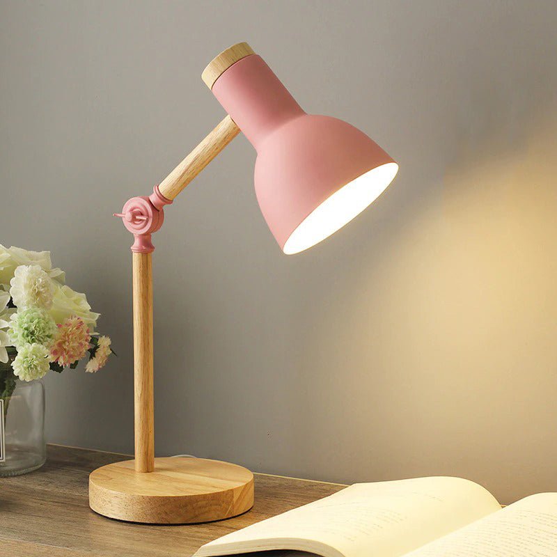 Lampe de chevet en Bois Articulée.