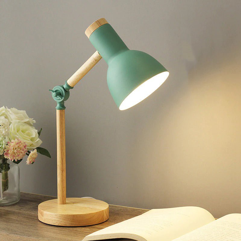 Lampe de chevet en Bois Articulée.