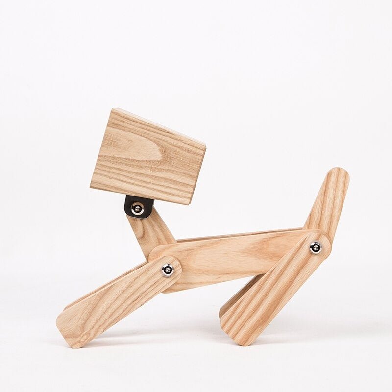 Lampe de chevet « Chien en Bois »