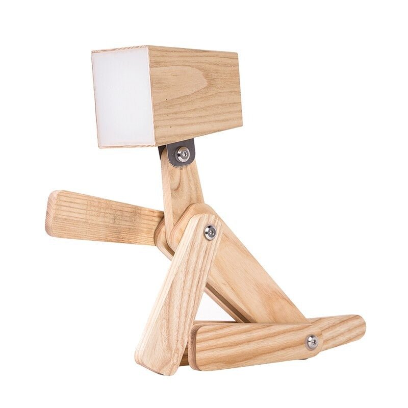 Lampe de chevet « Chien en Bois »