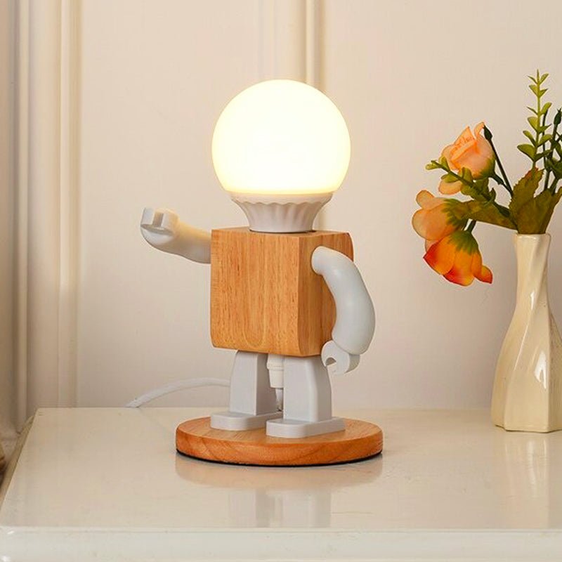 Lampe de chevet Bois Humanoïde - Élégance Naturelle