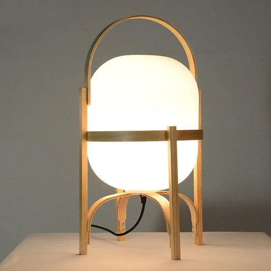 Lampe de chevet en Bois Japonais