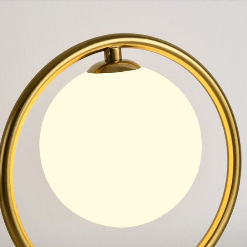 Lampe de chevet Boule Luxe en Métal Doré