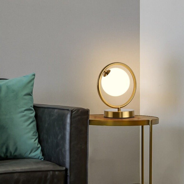 Lampe de chevet Boule Luxe en Métal Doré