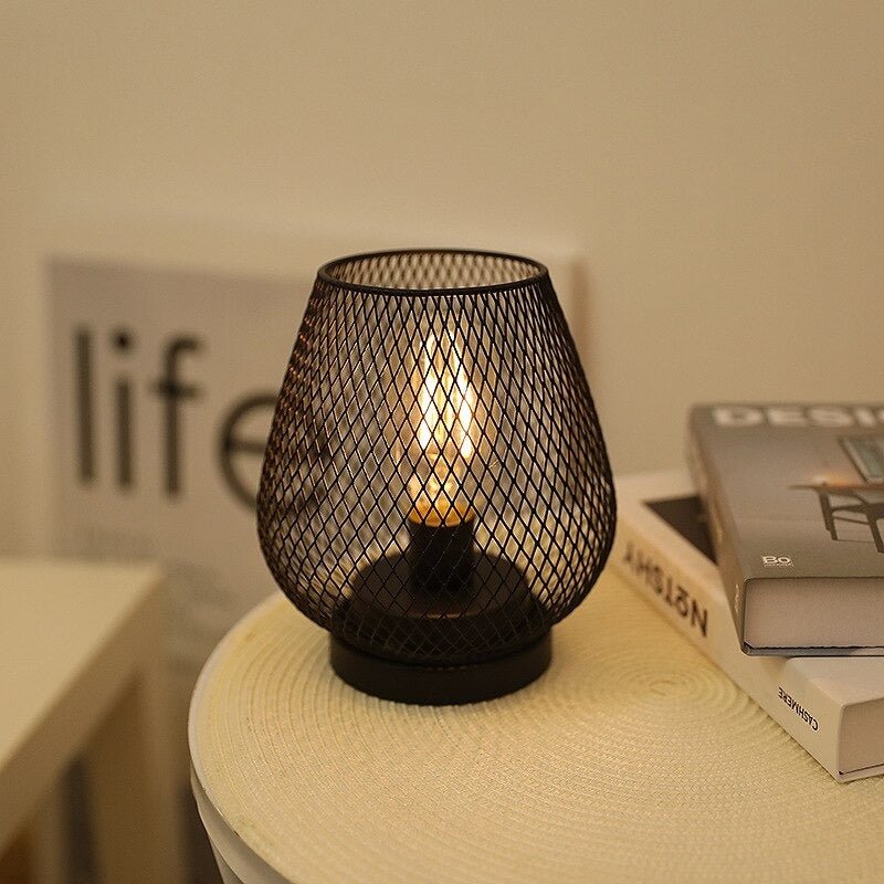 Lampe de chevet Cage Industrielle