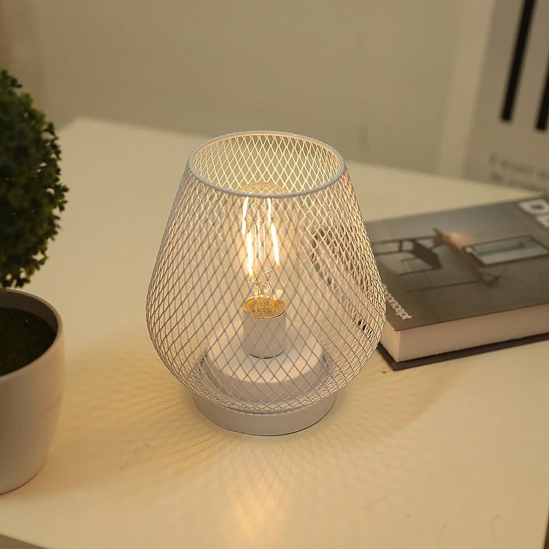 Lampe de chevet Cage Industrielle