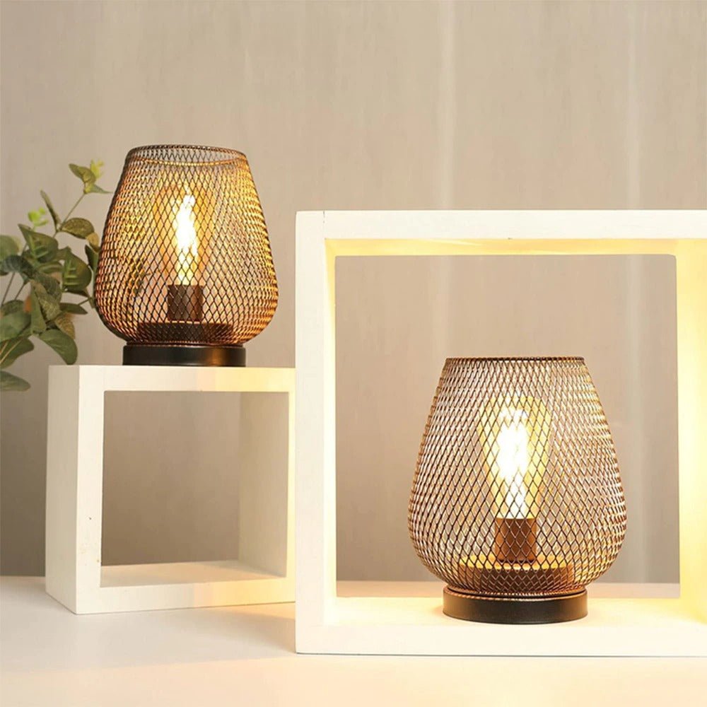 Lampe de chevet Cage Industrielle