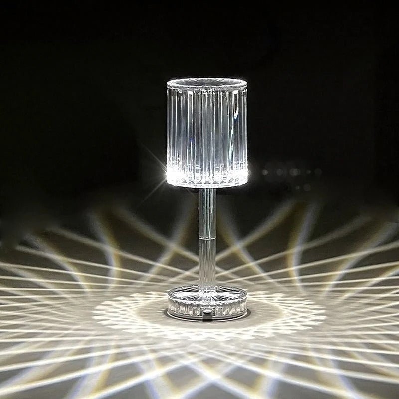 Lampe de chevet LED Diamant Ronde - Éclat Brillant