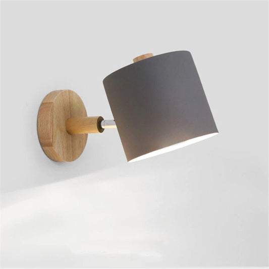 Lampe Murale Scandinave en Bois - Chevet Stylisé