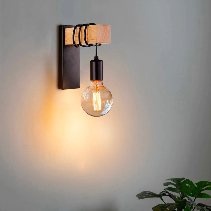 Lampe de chevet murale industrielle carrée - UrbanLight™