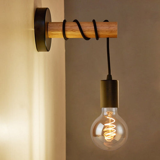 Lampe de chevet Murale Noire Style Industriel