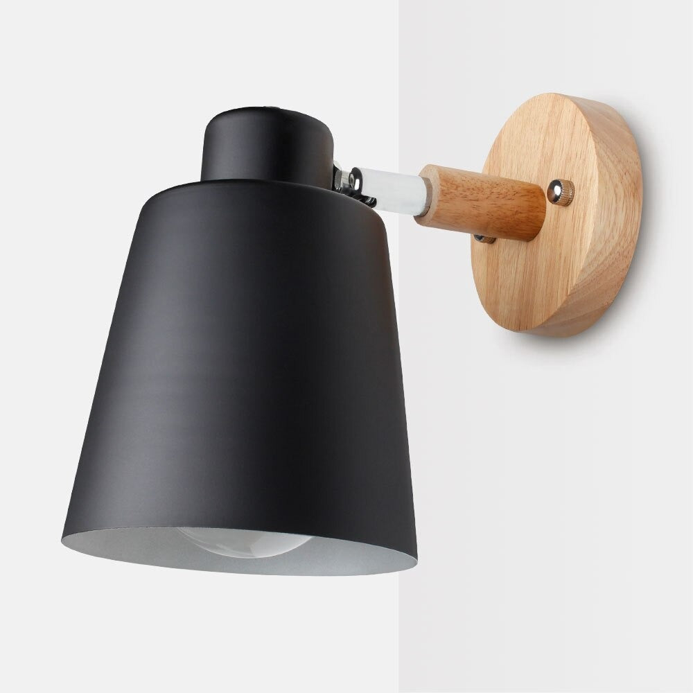 Lampe de chevet Murale Moderne en Bois Naturel