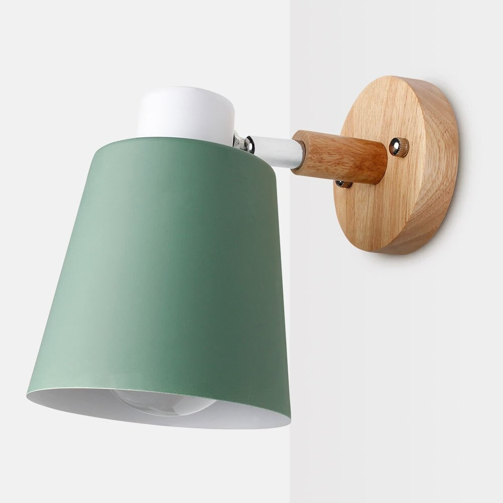 Lampe de chevet Murale Moderne en Bois Naturel