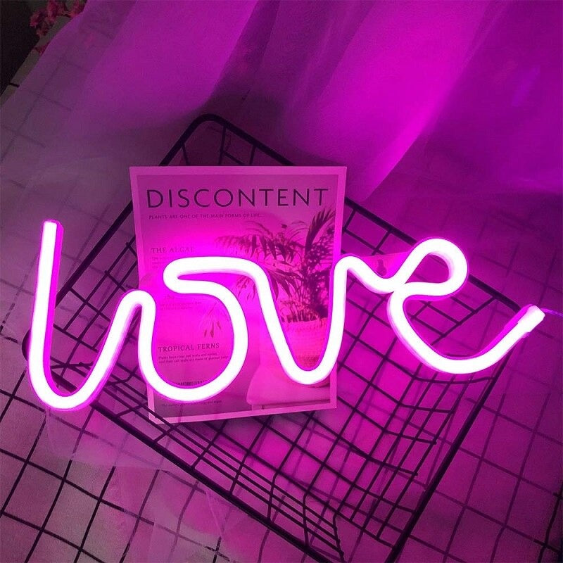 Lampe de chevet LOVE Neon