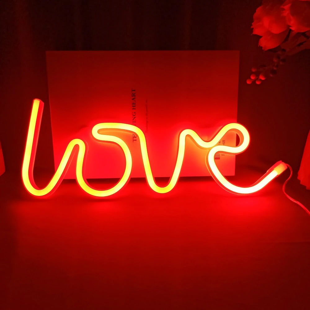 Lampe de chevet LOVE Neon